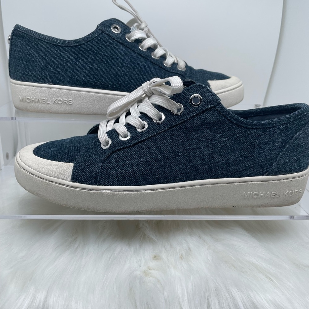 Michael Kors denim fashion sneakers